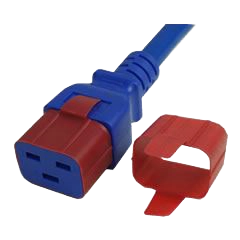 C19 Red on a Blue Cord